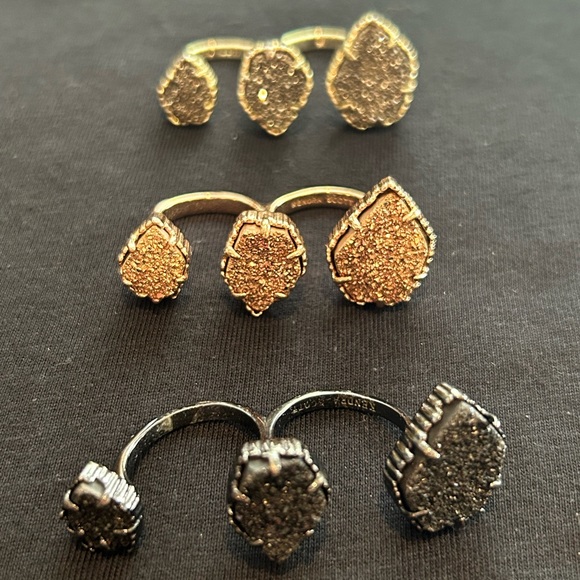 Kendra Scott Naomi rings **no longer sold in stores** $50 each or $125 for all 3 - Picture 1 of 4